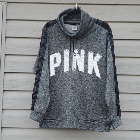 PINK Victoria's Secret Sweaters - 🤑⬇️VS Pink Flip Bling Cowl neck